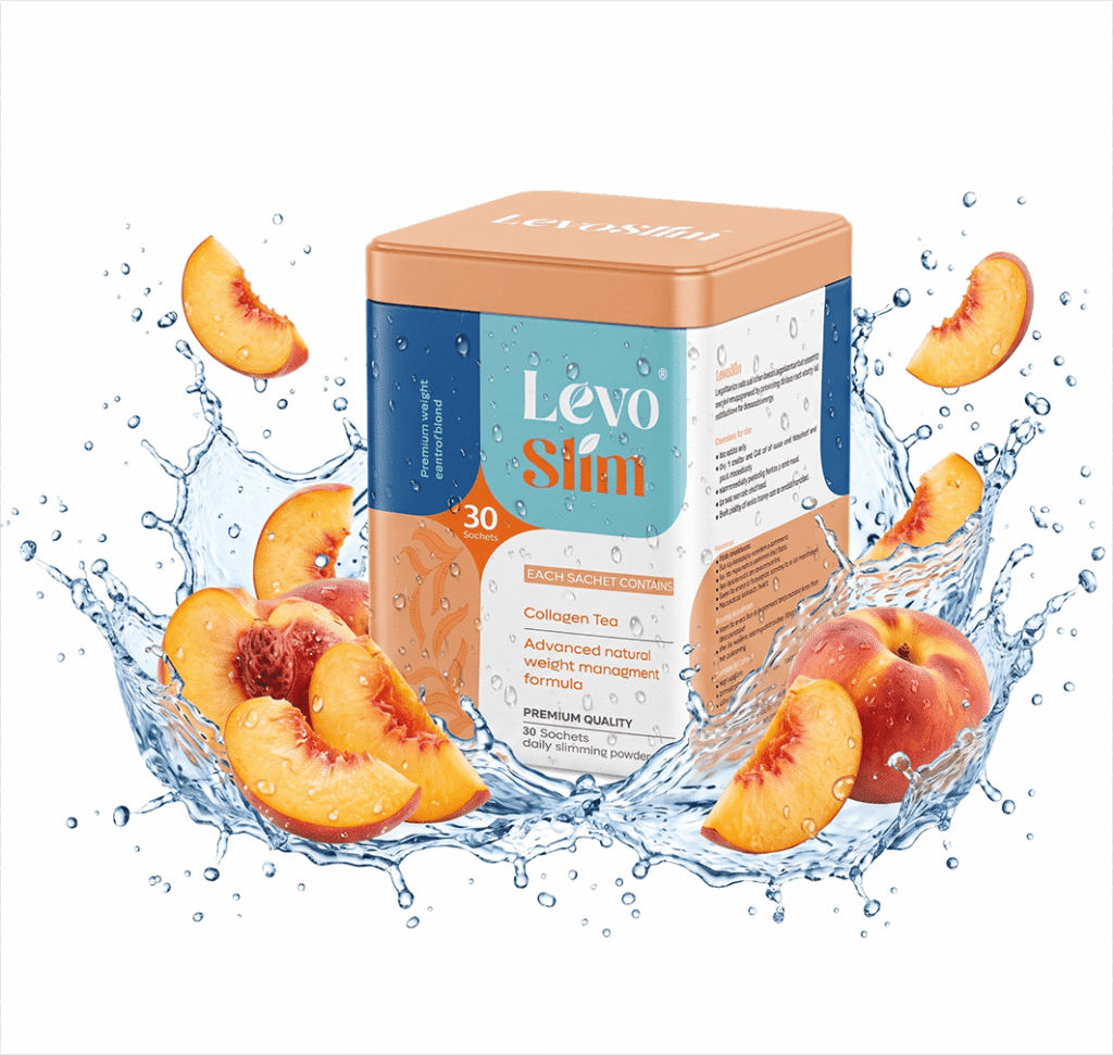 LevoSlim peach flavor slimming product for belly fat reduction